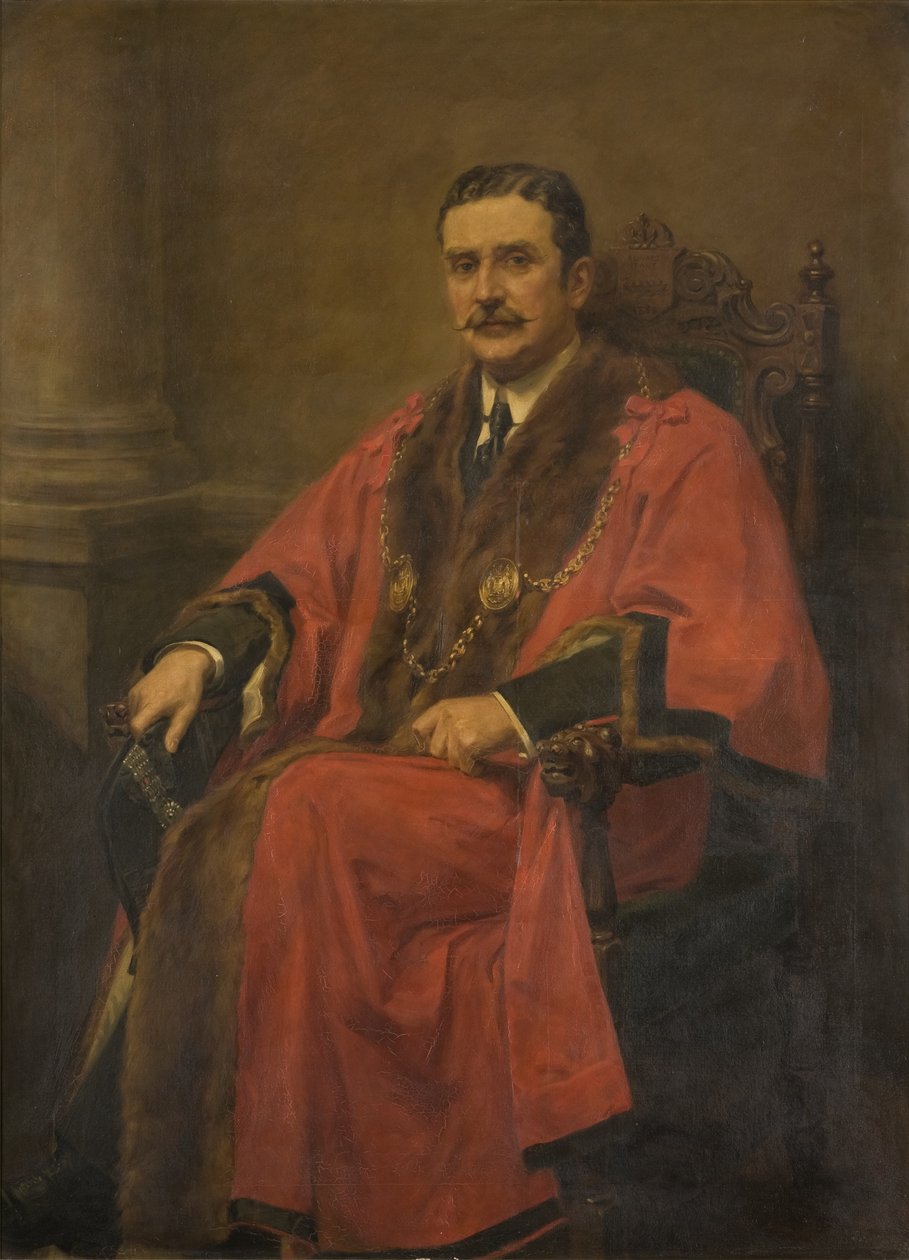 Portræt af rådmand John Robert Lawson, J.P. af Ralph Hedley