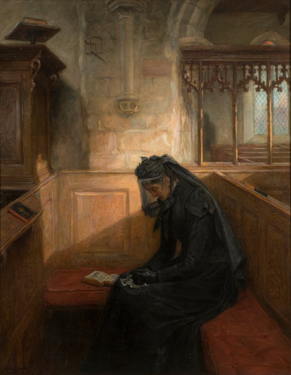 Enken, 1899 af Ralph Hedley