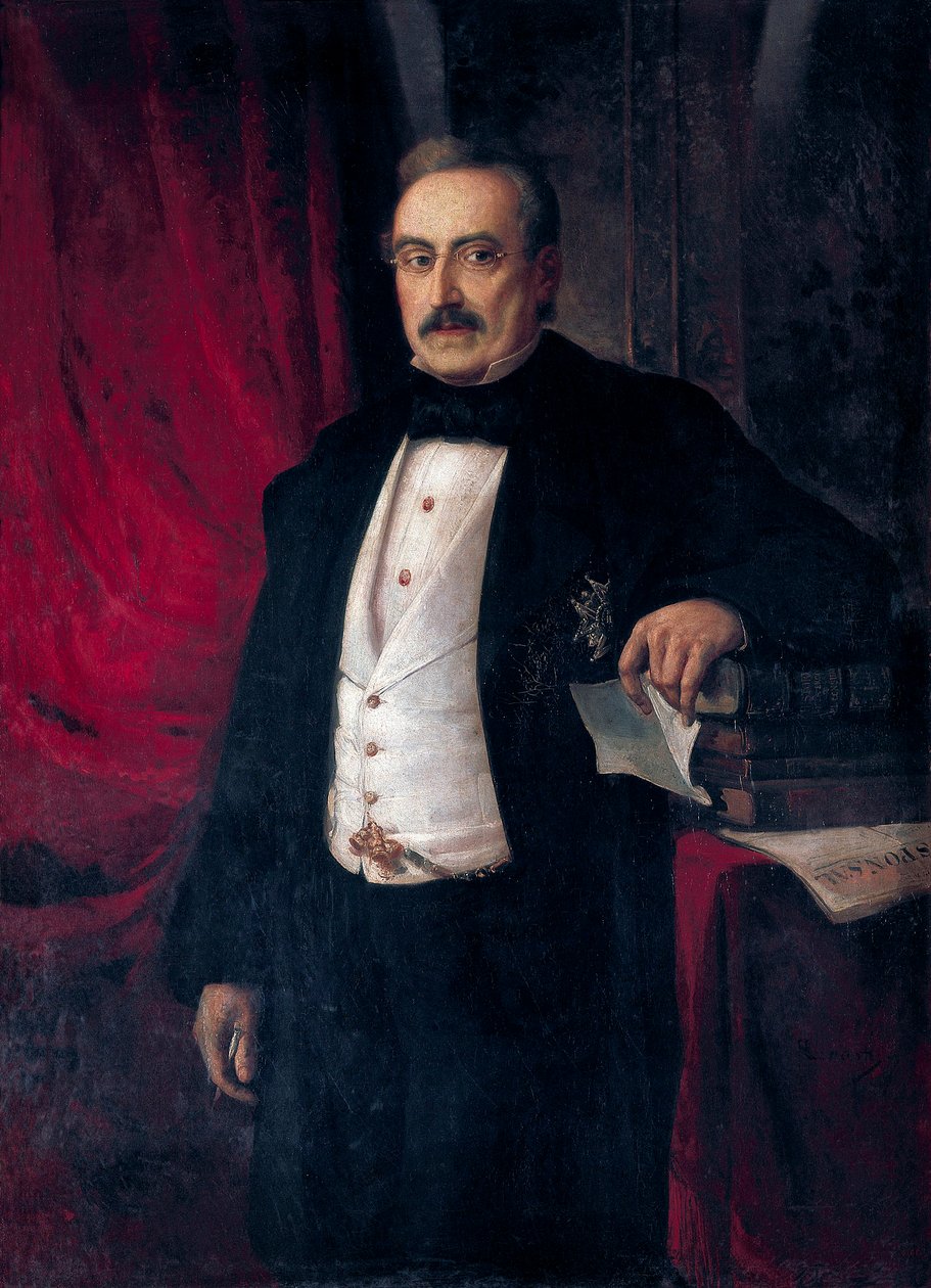 Portræt af forfatter og økonom Buenaventura Carlos Aribau (1798-1862) af Ramón Martí Alsina