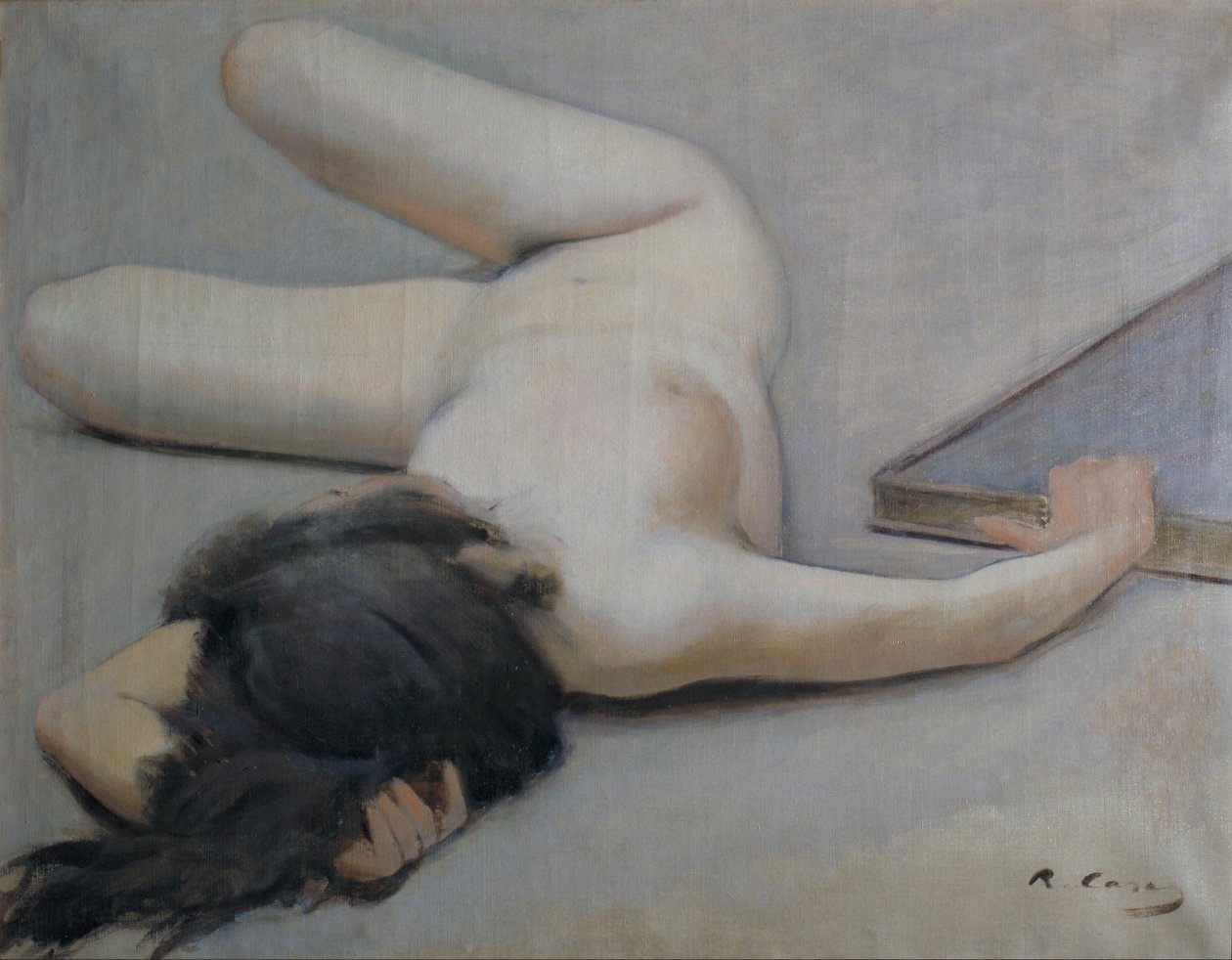 Kvindelig nøgen af Ramon Casas i Carbo