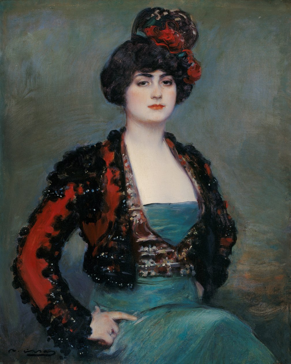 Julia - Casas, Ramon (1866-1932) - ca. 1915 - Olie på lærred - 85x67 - Carmen Thyssen Museum, Malaga af Ramón Casas