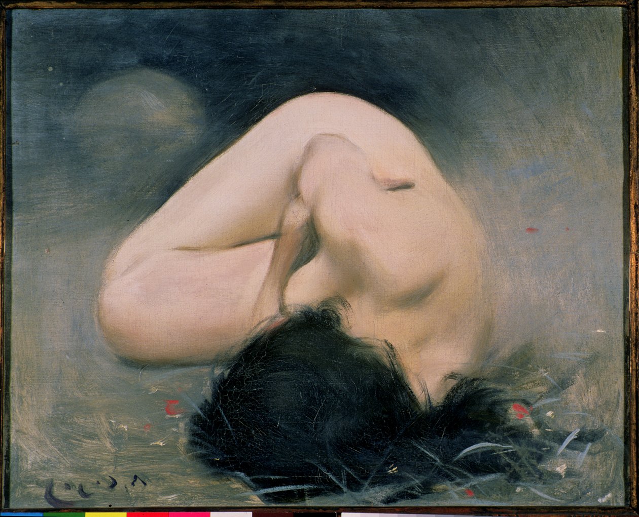 103-0079519/1 Nøgen kvinde af Ramon Casas i Carbo
