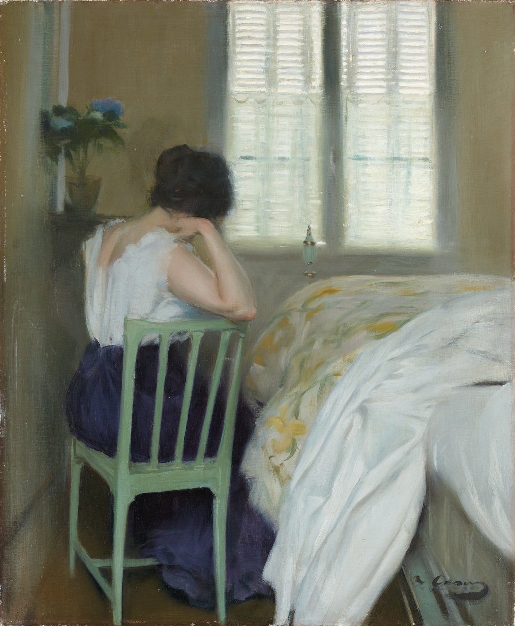 The Sad Hours, ca. 1900 (olie på lærred) af Ramon Casas i Carbo