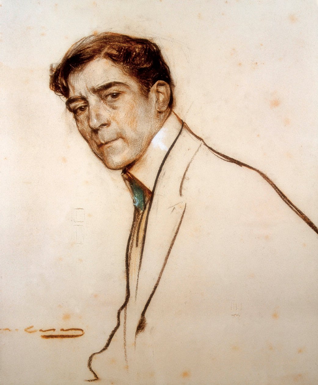 Portræt af Alexandre de Riquer (1856-1920) af Ramon Casas i Carbo