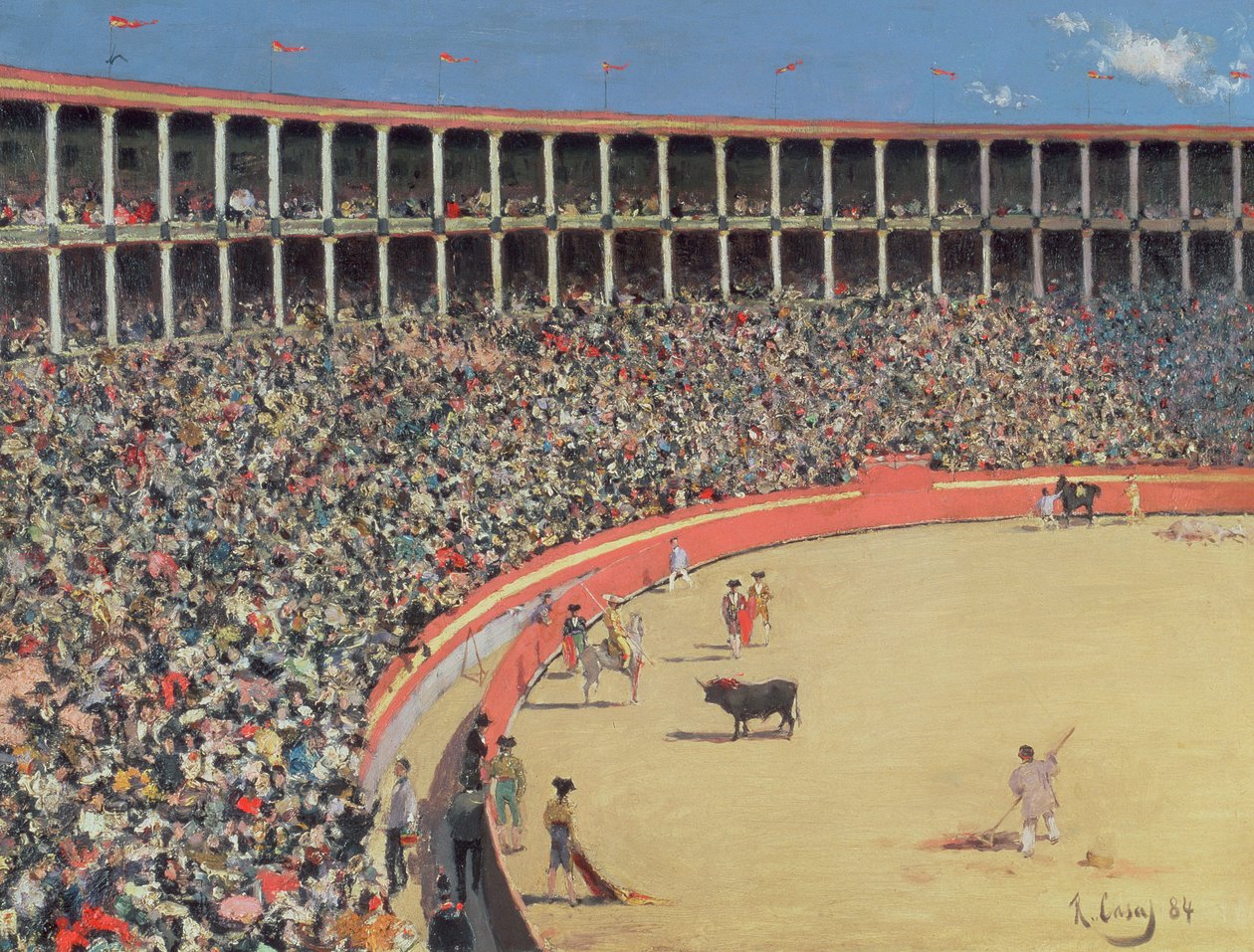 Bullfight af Ramon Casas i Carbo