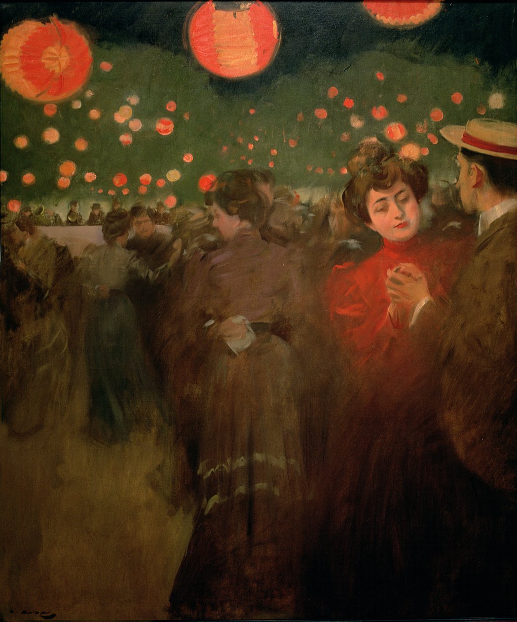 Friluftsfesten, ca. 1901-02 (olie på lærred) af Ramon Casas i Carbo