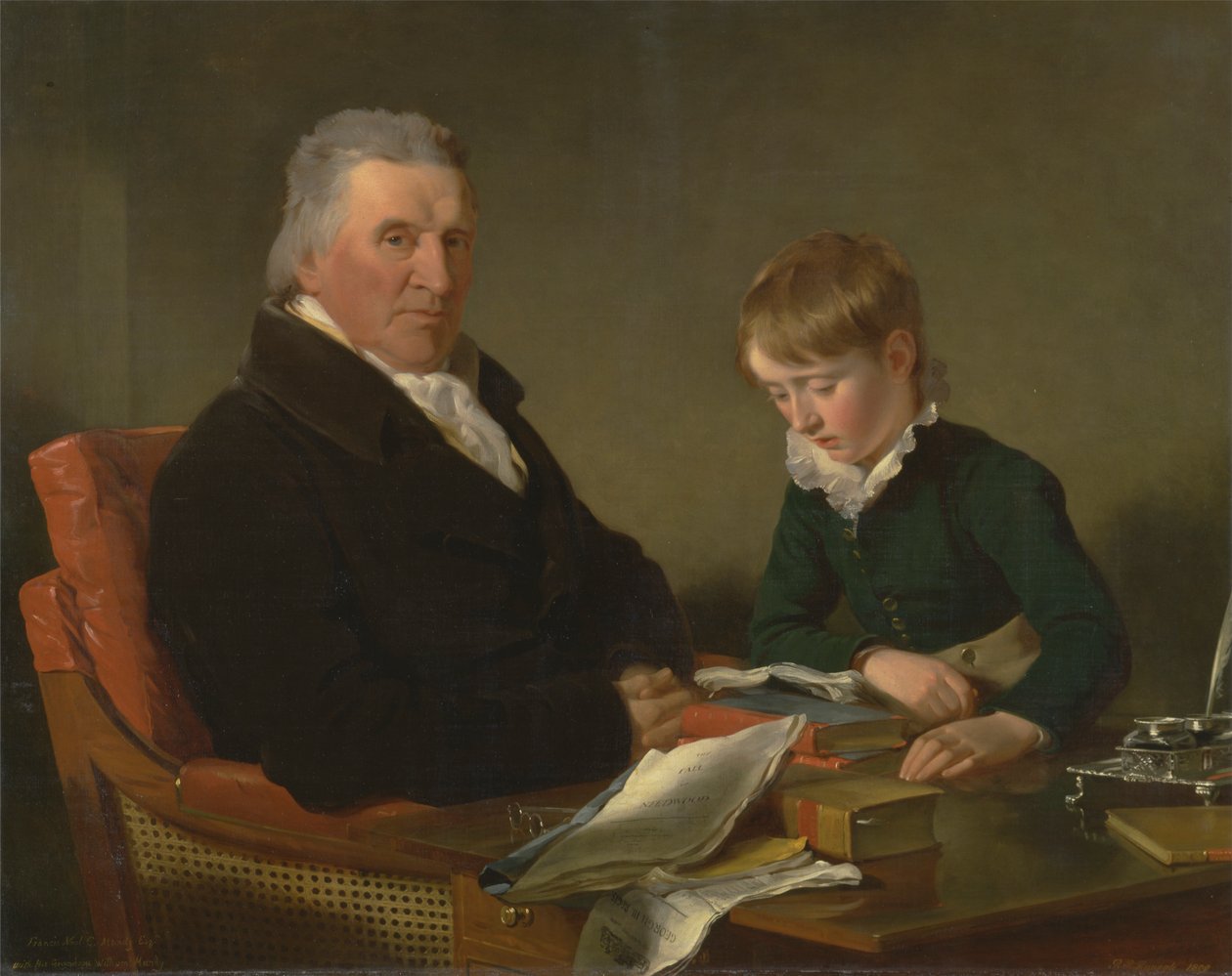 Francis Noel Clarke Mundy og hans barnebarn, William Mundy af Ramsay Richard Reinagle