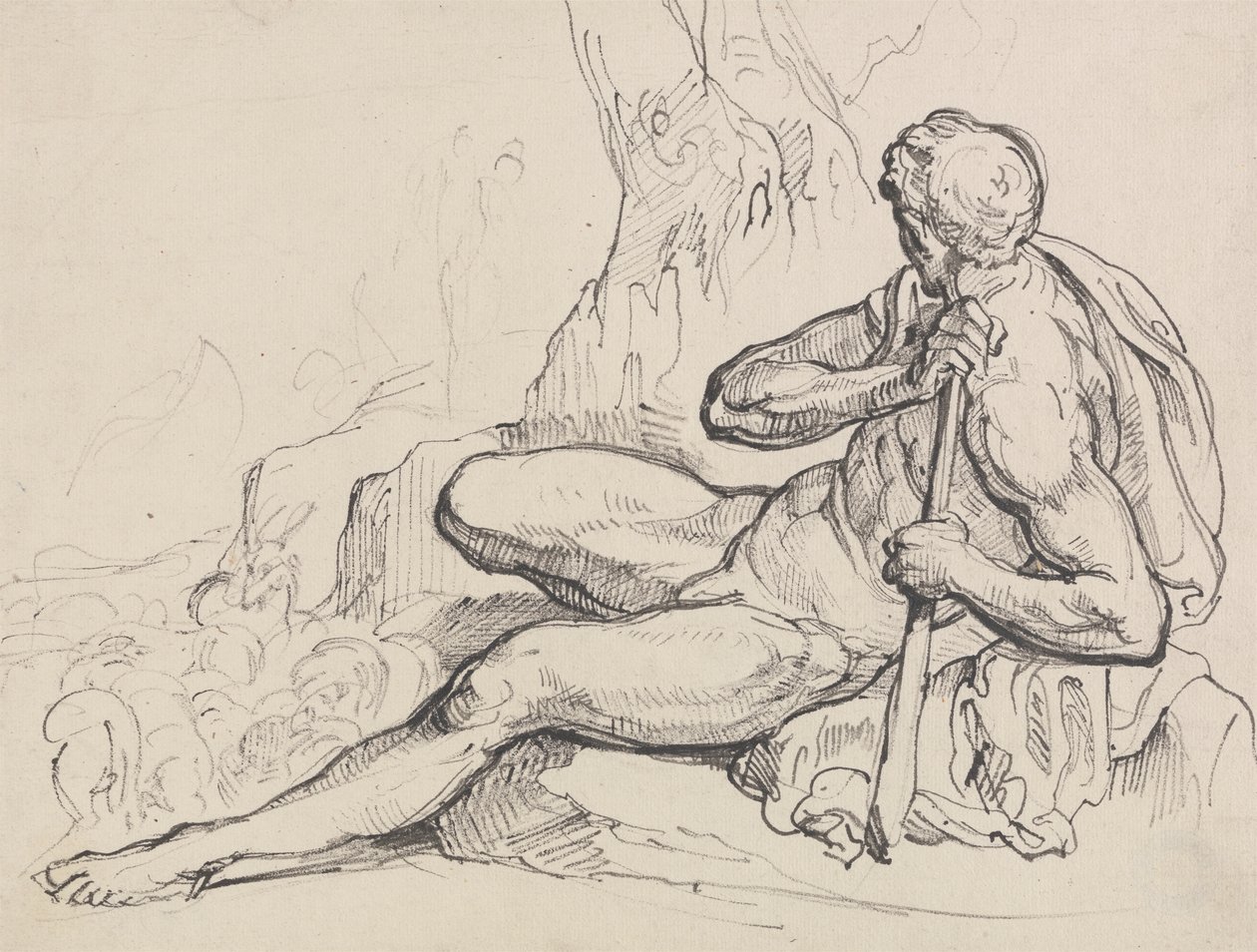 Hercules hviler af Ramsay Richard Reinagle