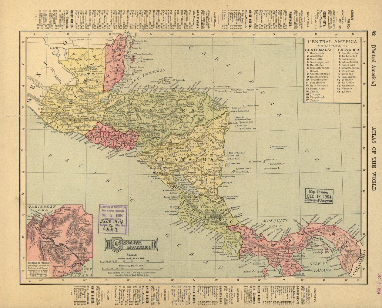 Mellemamerika. LOC 2003627010 af Rand McNally and Company