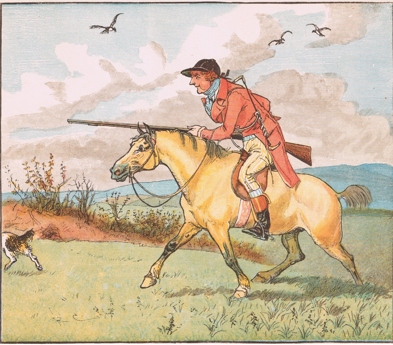 Far er gået på jagt af Randolph Caldecott