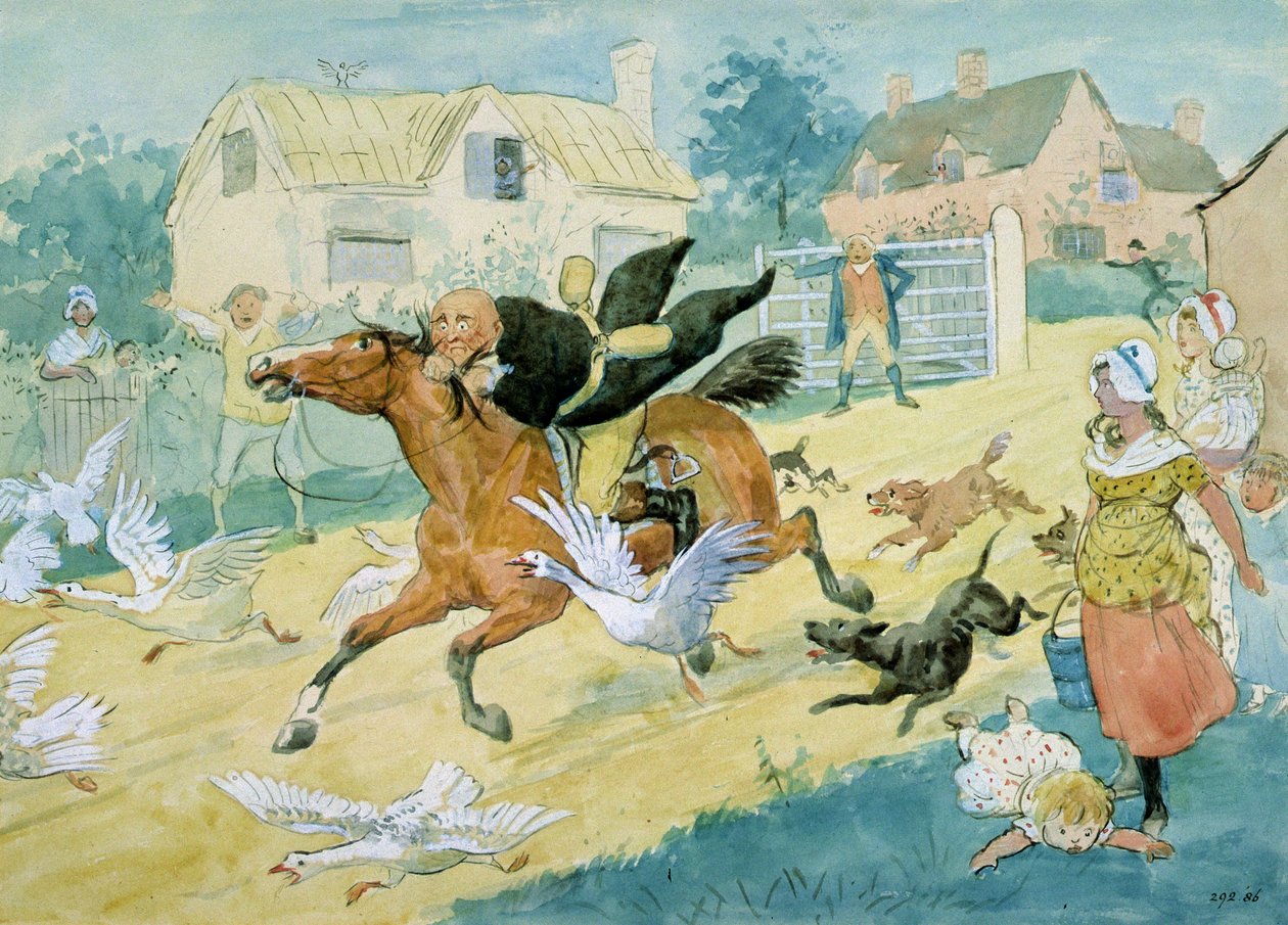 John Gilpin kører til Edmonton af Randolph Caldecott