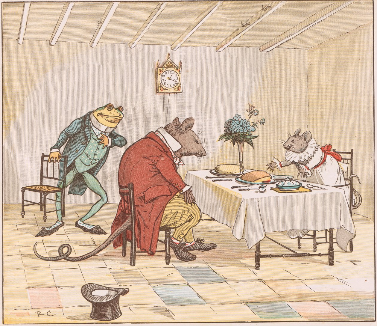 Bed, frøken mus, vil du give os noget øl af Randolph Caldecott