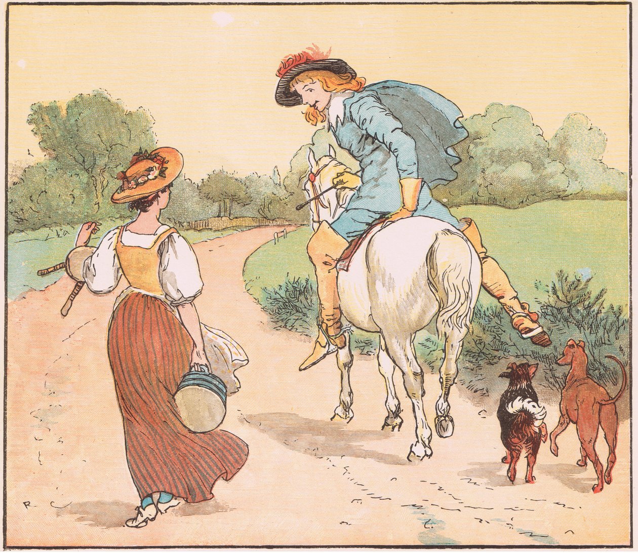 Skal jeg gå med dig, min smukke pige af Randolph Caldecott