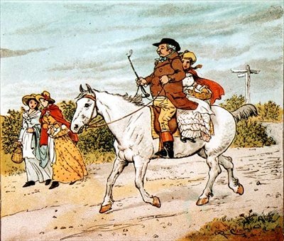 En bonde gik i trav på sin grå hoppe af Randolph Caldecott