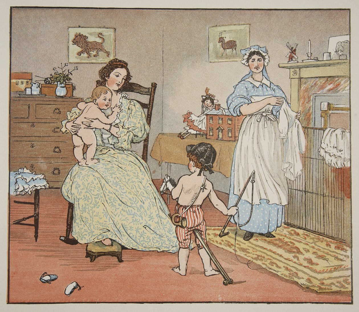 Bye, Baby Bunting, illustration fra 