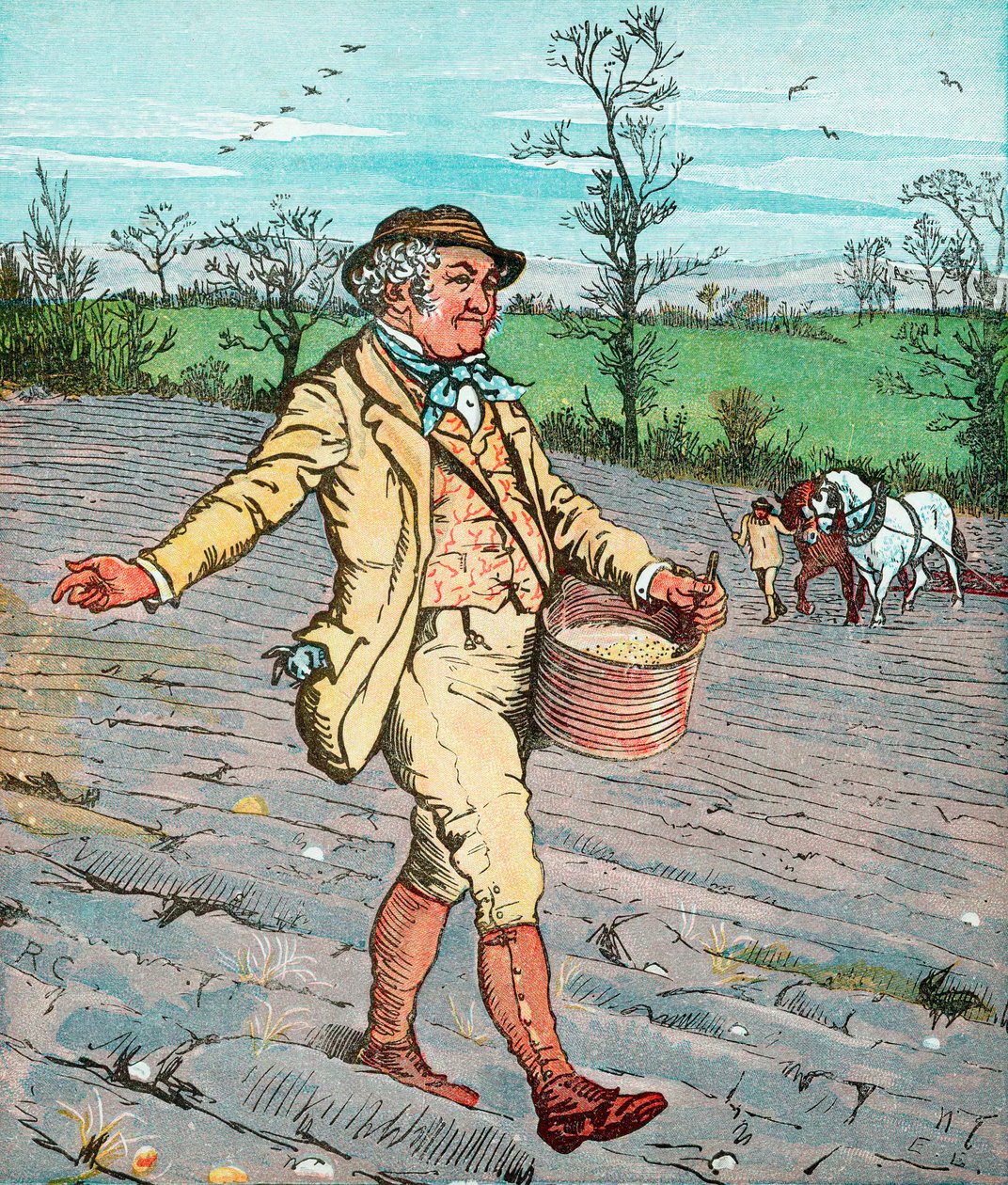 Bonde så frø udsendelse, 1881 af Randolph Caldecott