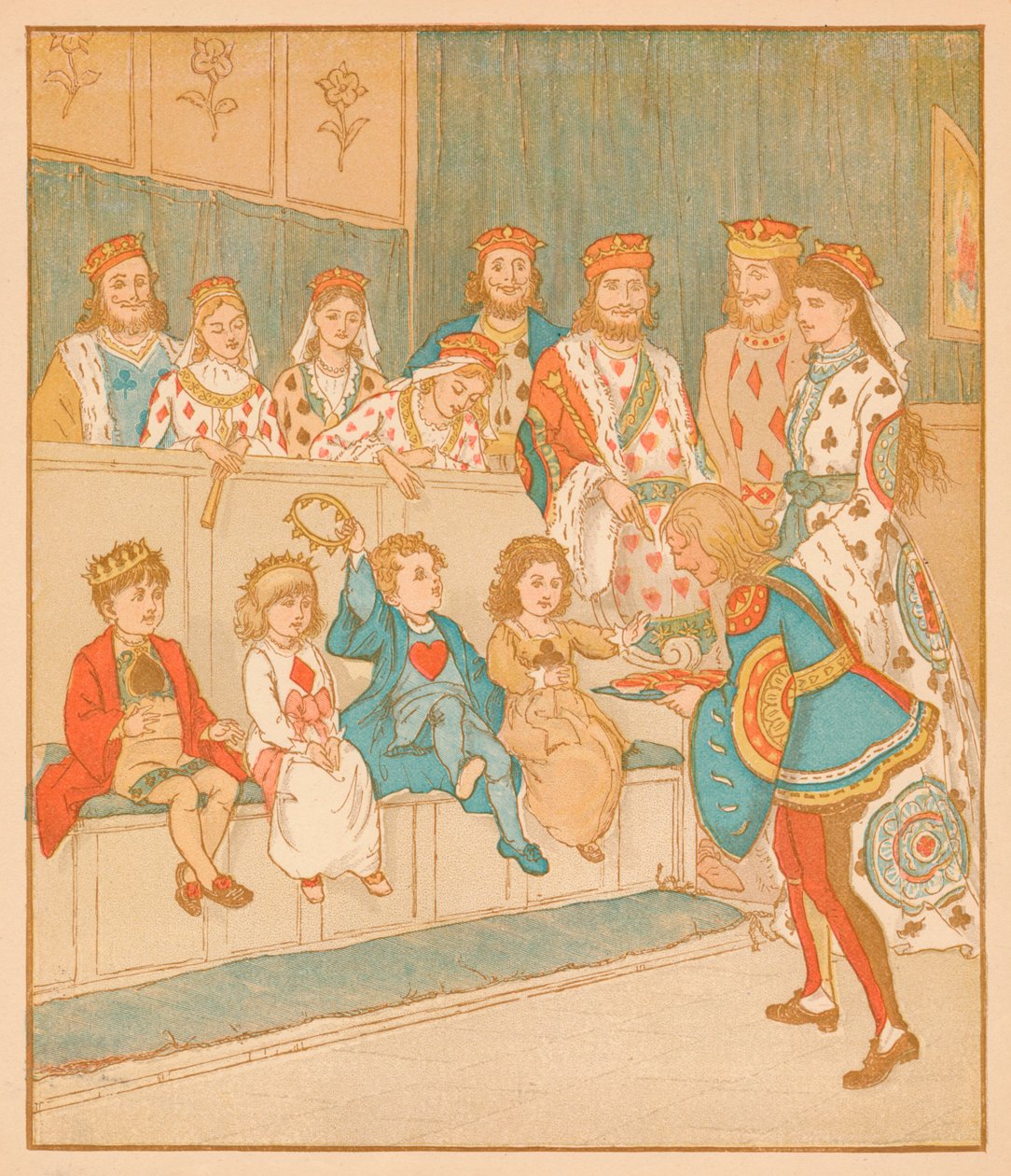 The Knove of Hearts, bragt de tærter tilbage, 1880. af Randolph Caldecott