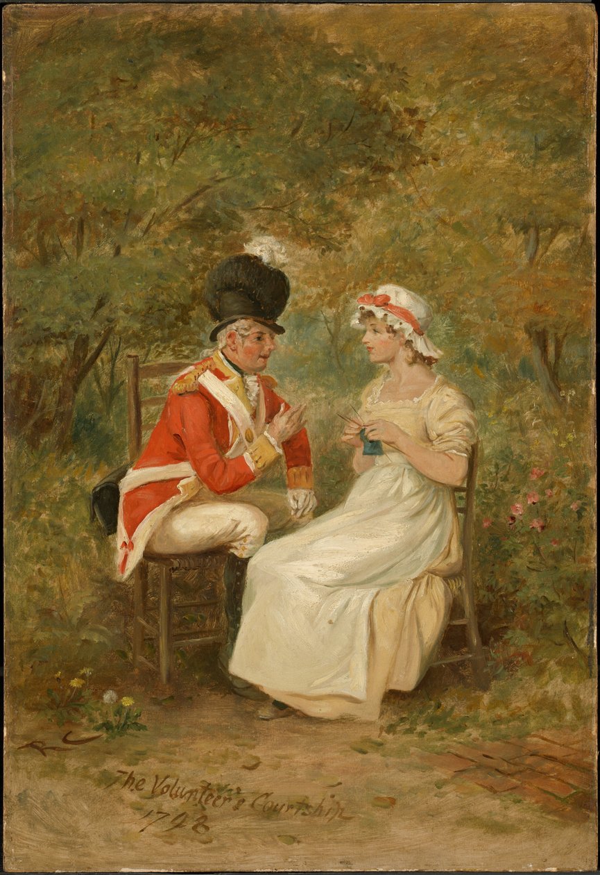 Den frivilliges frieri, 1798 af Randolph Caldecott