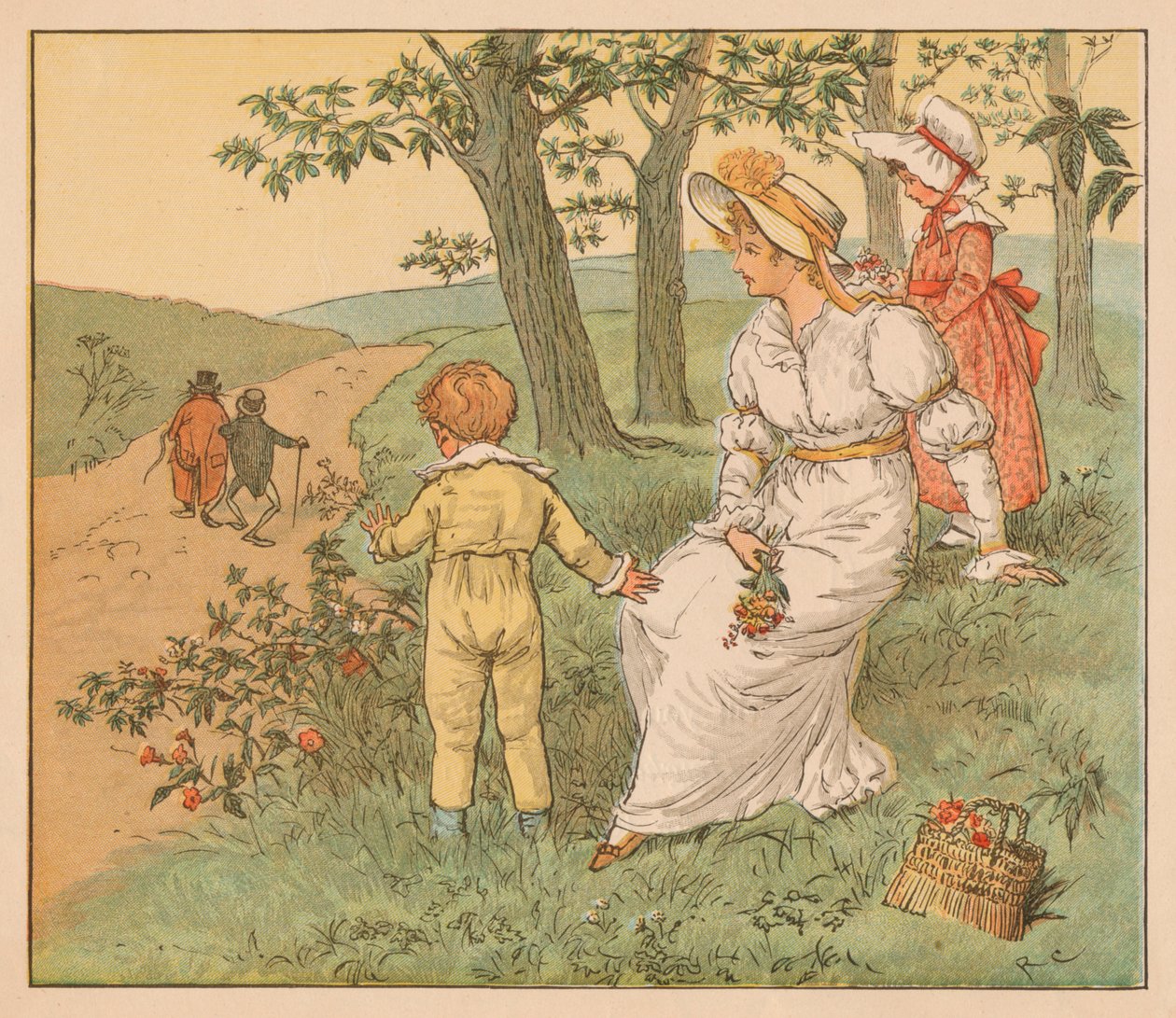 Gå til Mouseys Hall, c1883. af Randolph Caldecott