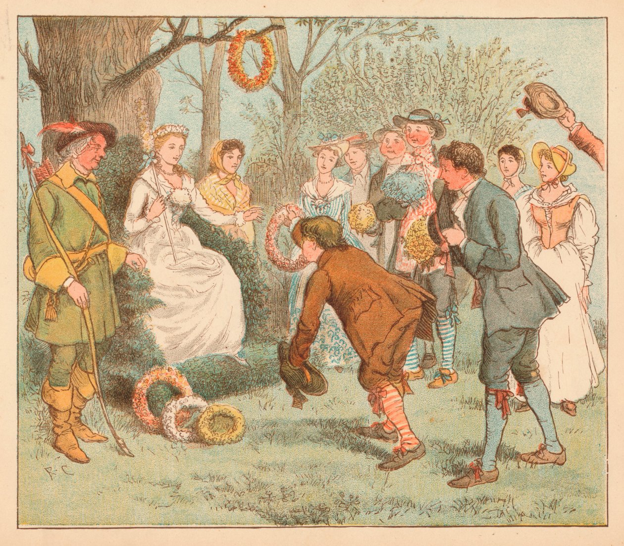 ...de gik til en bower..., c1885, 1934. af Randolph Caldecott