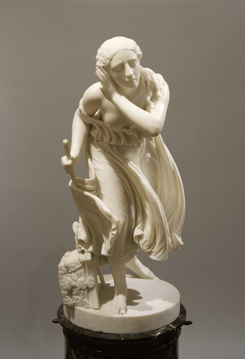 Nydia, Den blinde blomsterpige fra Pompeji, ca. 1888 (marmor) af Randolph Rogers