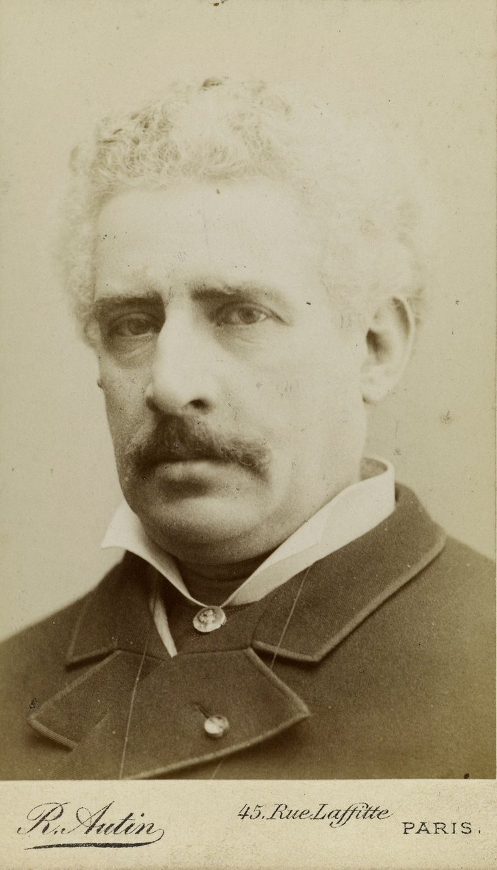 Portræt af komponisten Olivier Métra 1830-1889, ca. 1870. af Raoul Autin