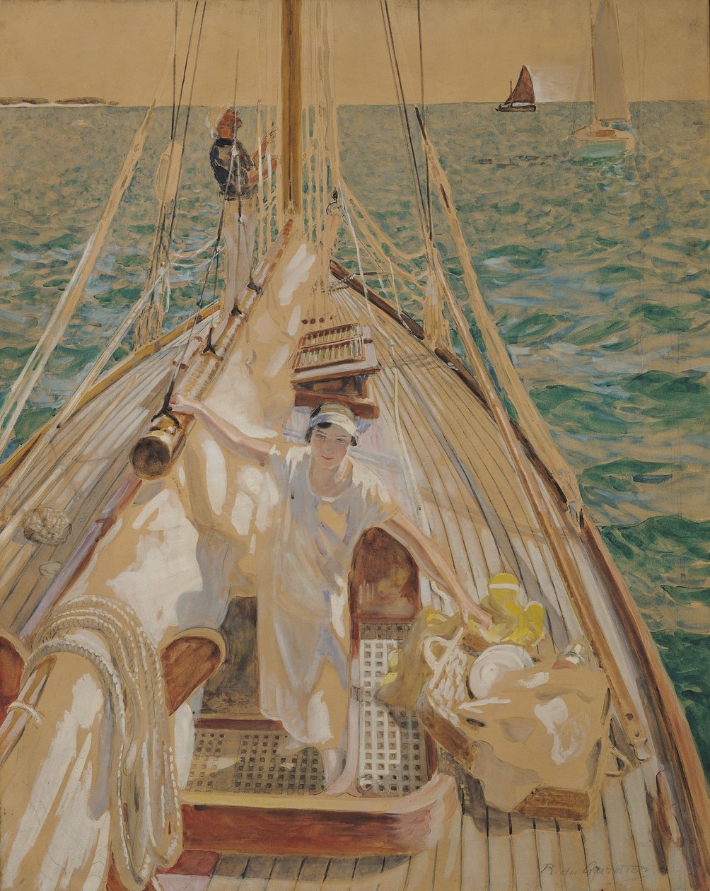 Vejeanker (olie på lærred) af Raoul Du Gardier