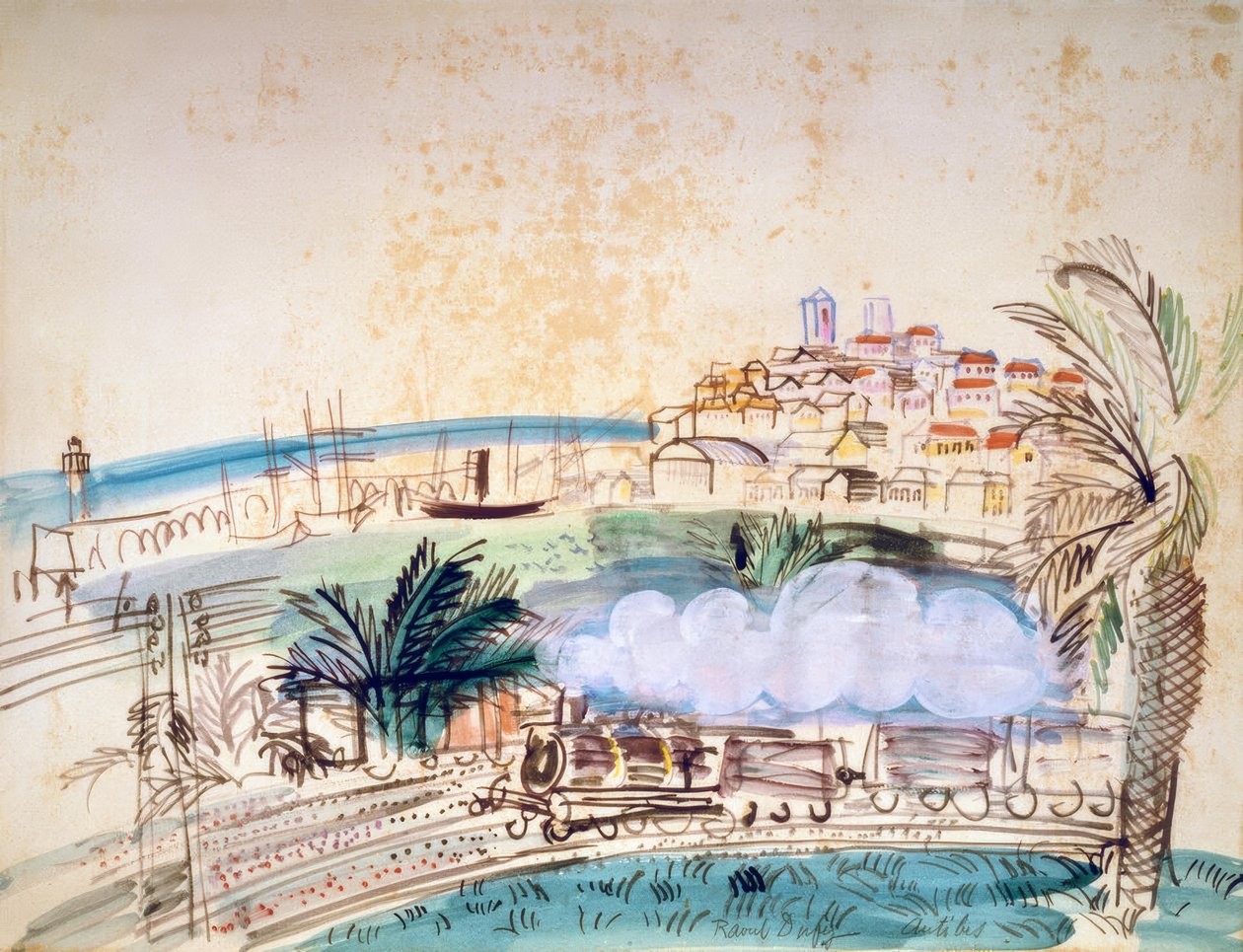 Antibes, jernbanen af Raoul Dufy