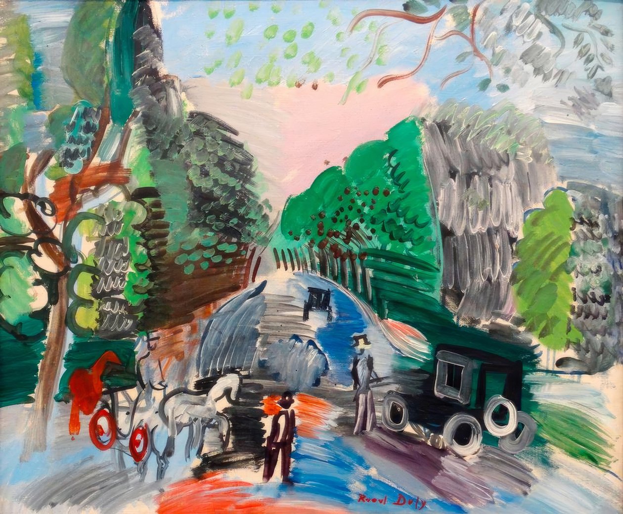 Ved Bois de Boulogne af Raoul Dufy