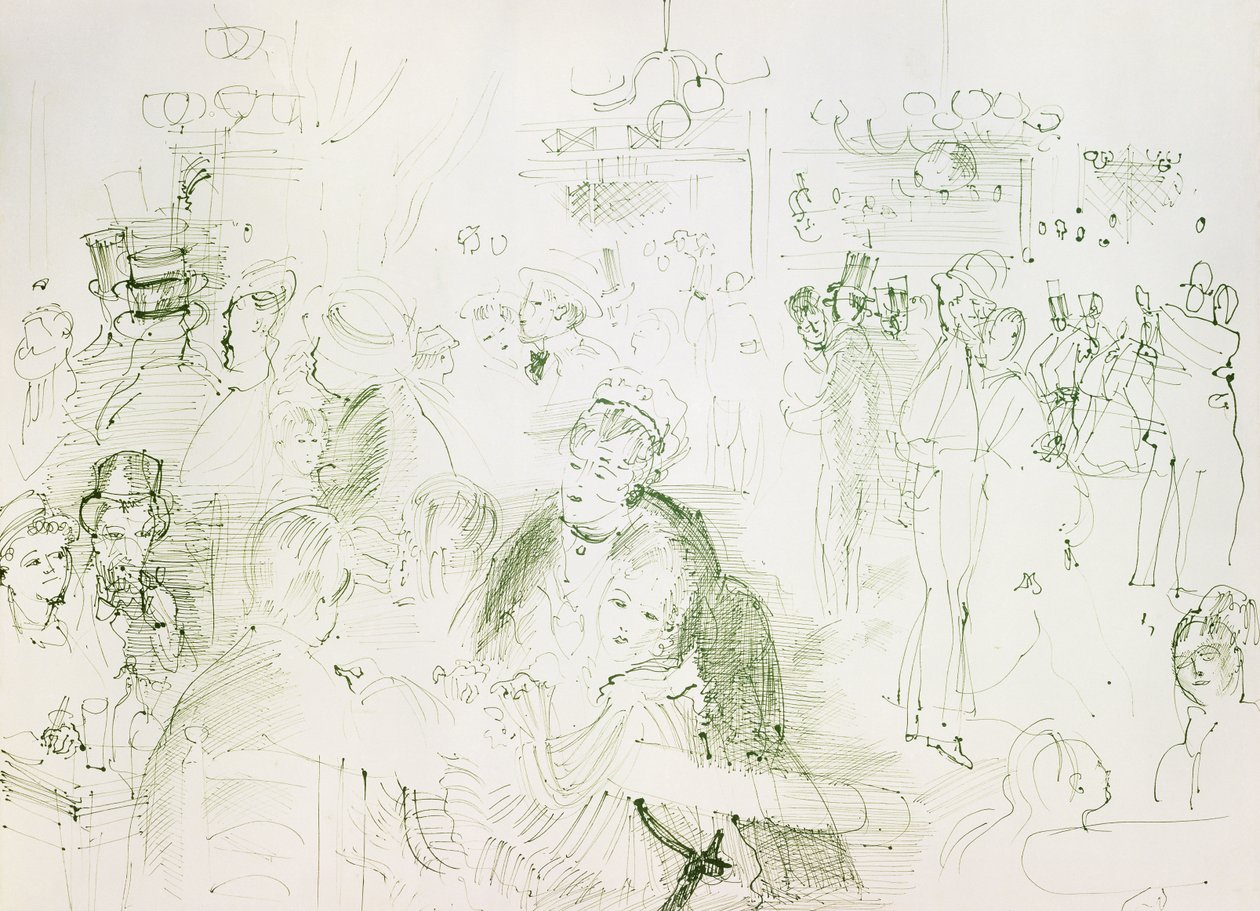 Bal på Moulin de la Galette; Bal au Moulin de la Galette af Raoul Dufy