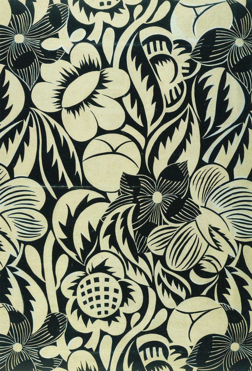 Sorte og hvide blomster; Les Fleurs Noires et Blanches af Raoul Dufy