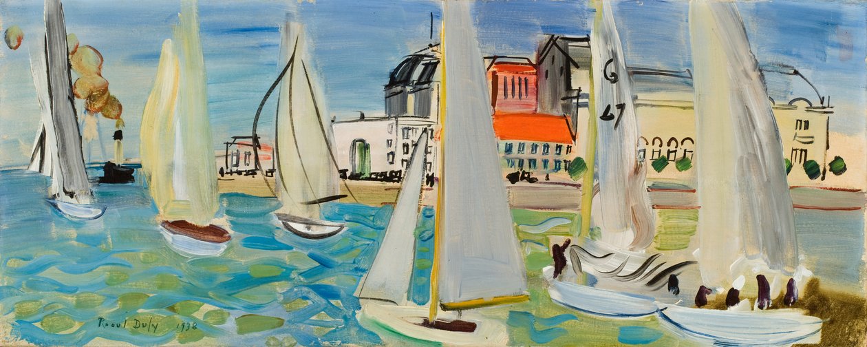 Både i Le Havre af Raoul Dufy