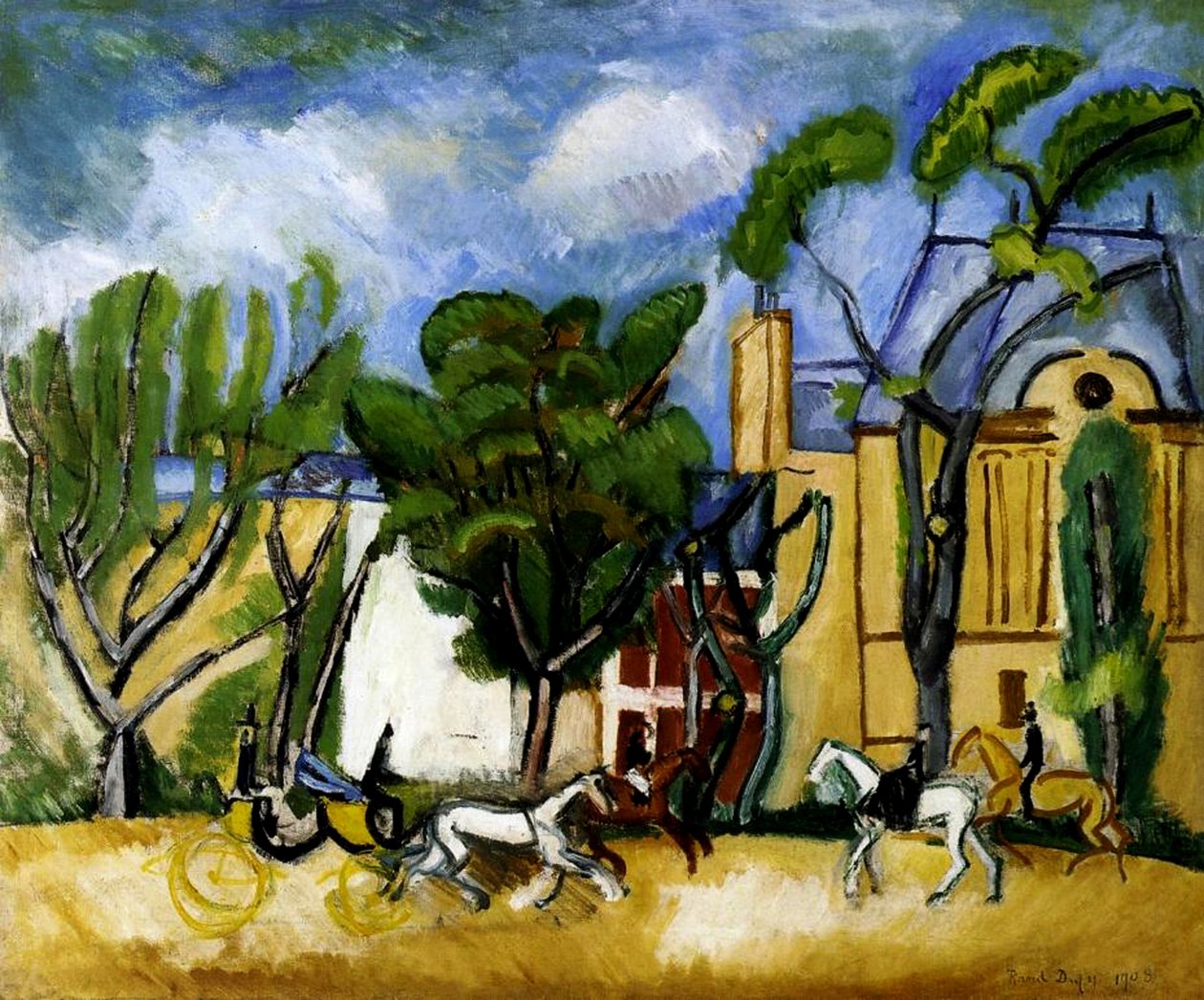 Bois de Boulogne af Raoul Dufy
