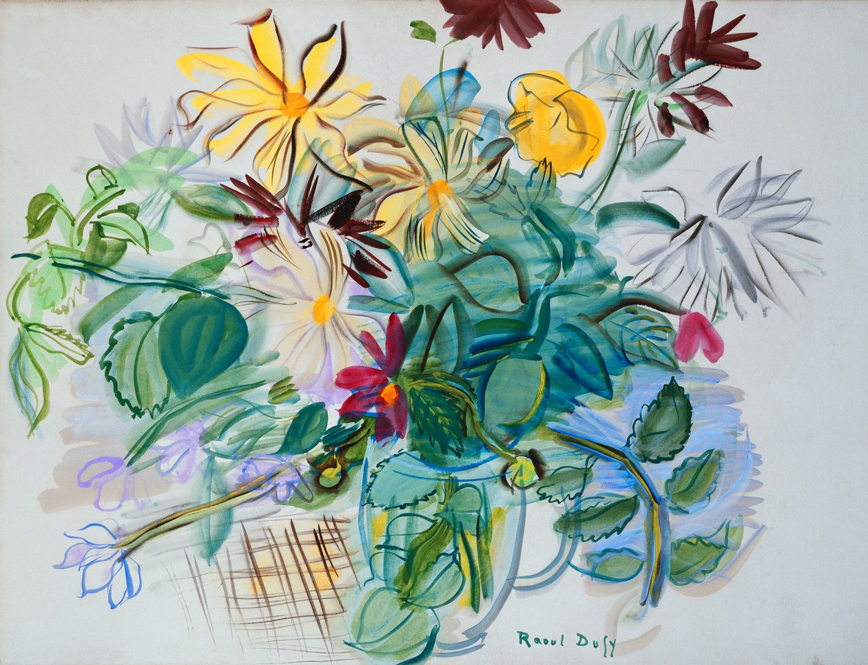 Buket af blomster af Raoul Dufy