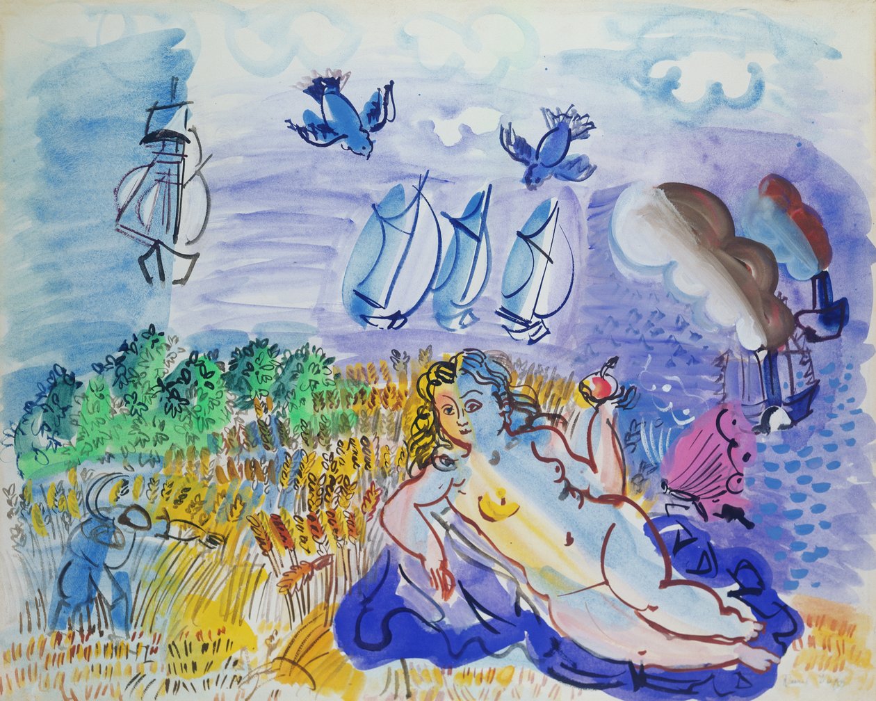 Ceres ved havet af Raoul Dufy