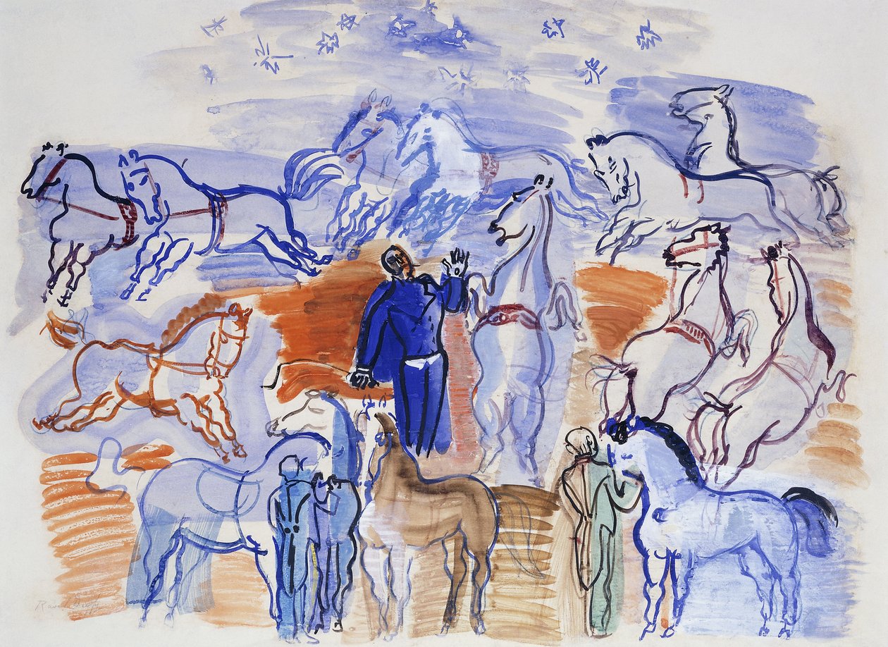 Cirkusheste; Heste i cirkus af Raoul Dufy