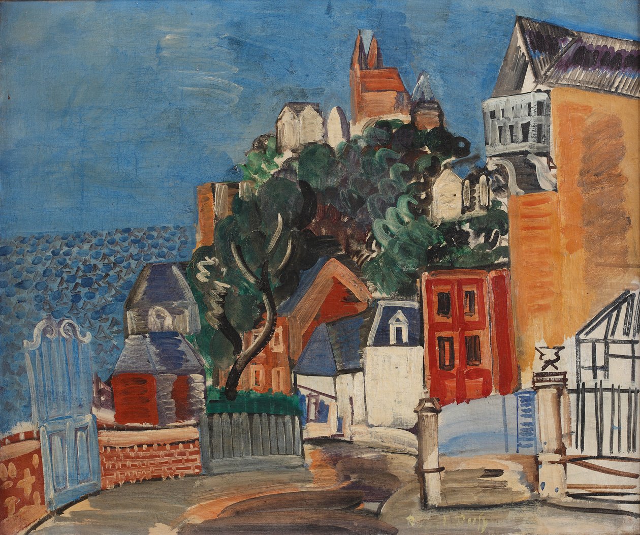Côte Basse, ca. 1924 (olie på lærred) af Raoul Dufy