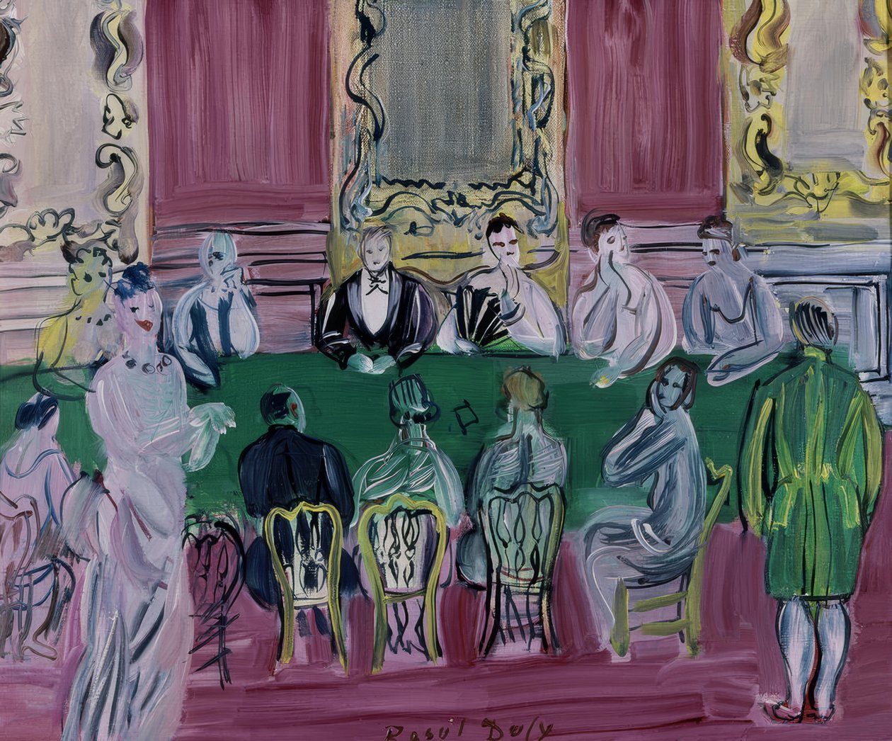 Baccarat-spillet af Raoul Dufy