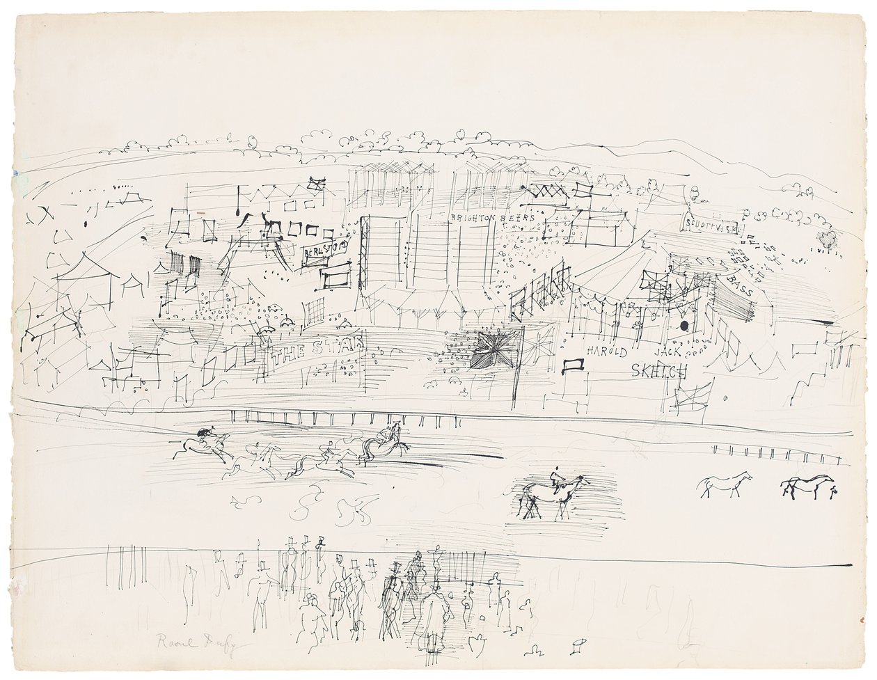 Epsom væddeløbsbane af Raoul Dufy