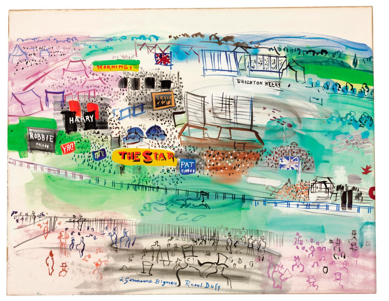 Epsom væddeløbsbane af Raoul Dufy