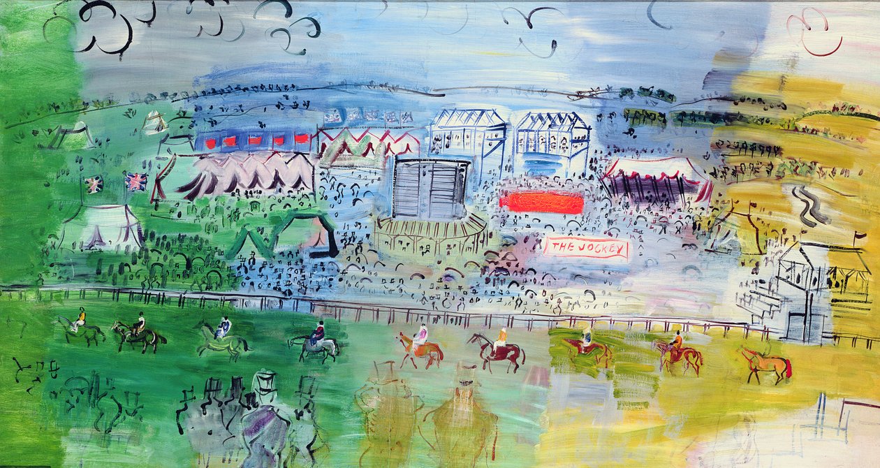 Epsom Races, ca. 1934 (olie på lærred) af Raoul Dufy