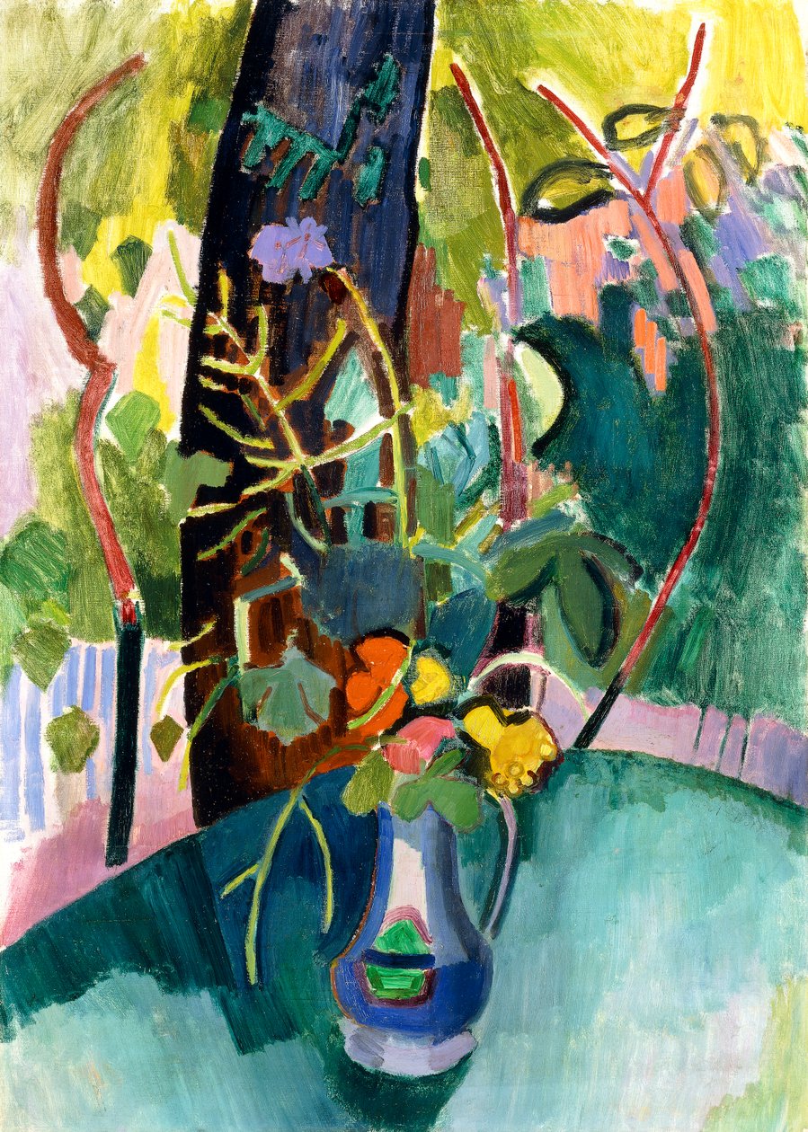 Blomster i en vase af Raoul Dufy
