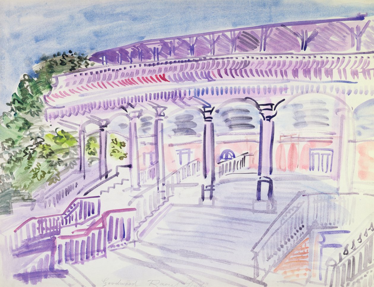 Goodwood, ca. 1930 (akvarel på papir) af Raoul Dufy
