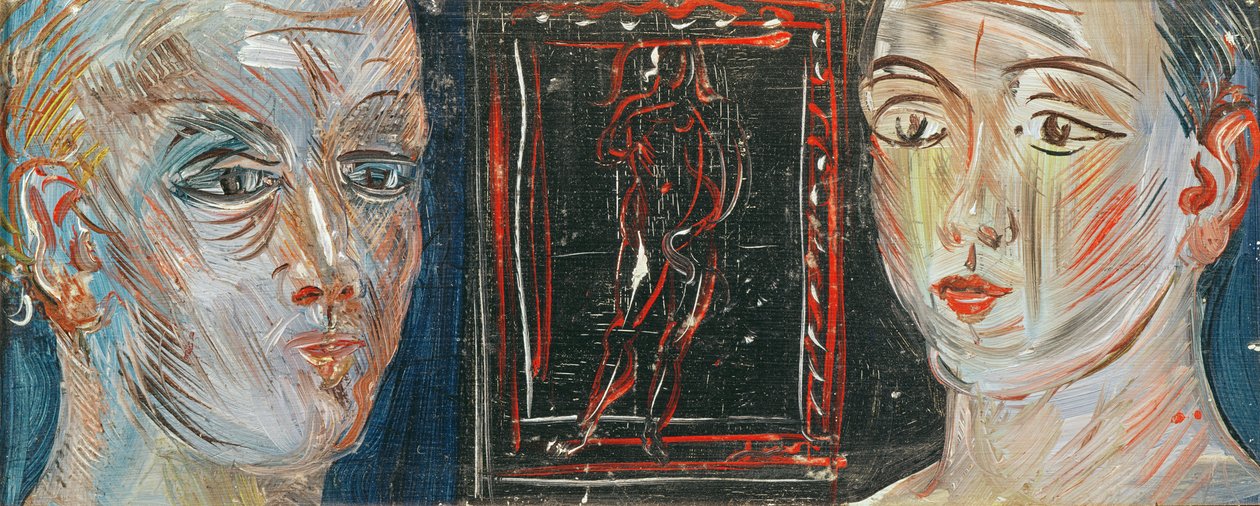 Heads of Two Women (olie på lærred) af Raoul Dufy