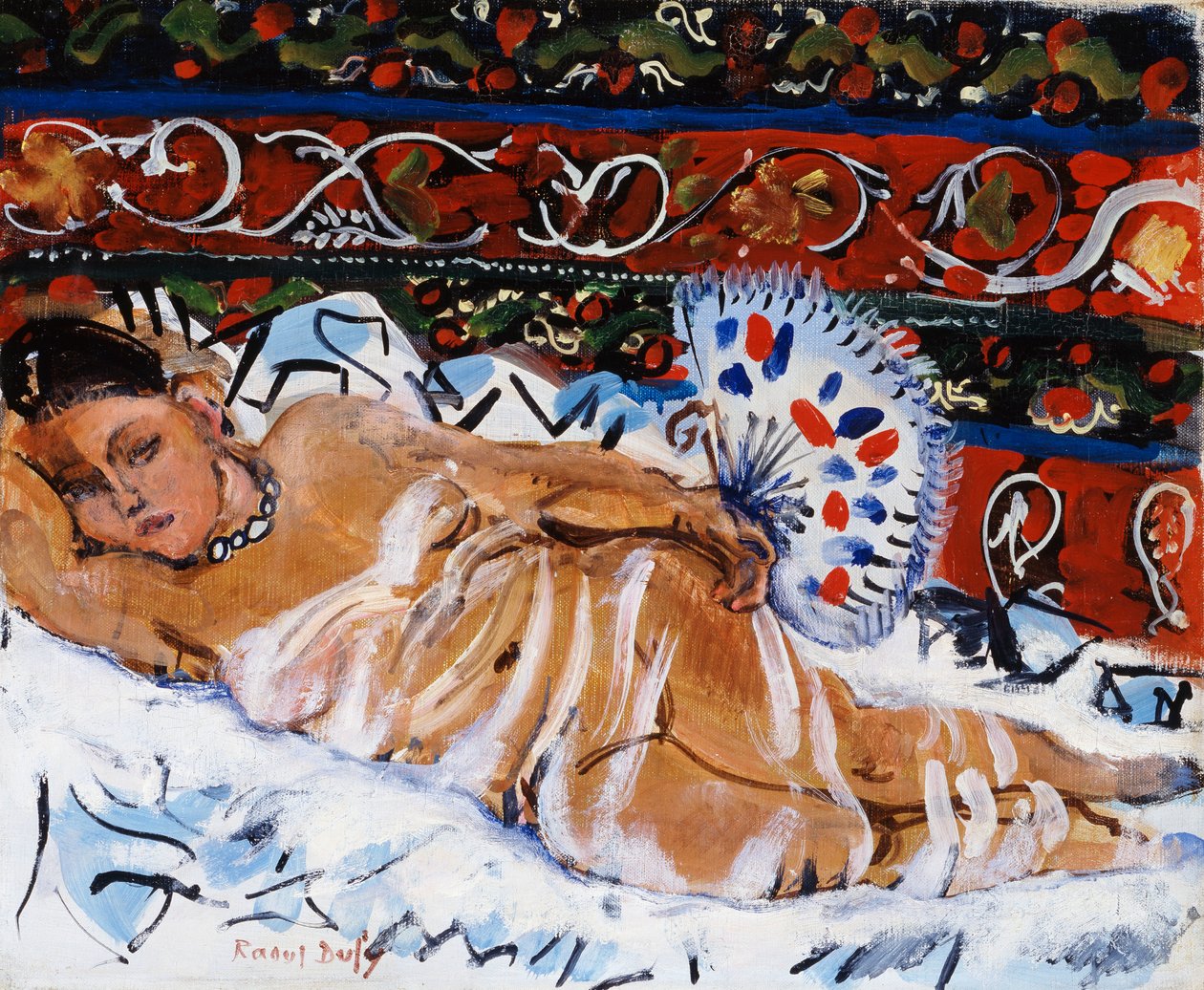 Hindu med en vifte af Raoul Dufy