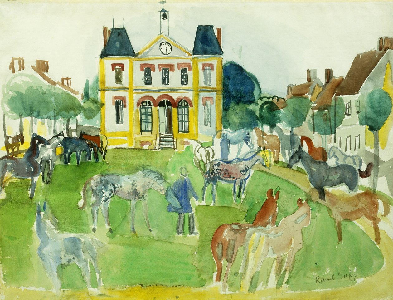 Heste; Chevaux af Raoul Dufy
