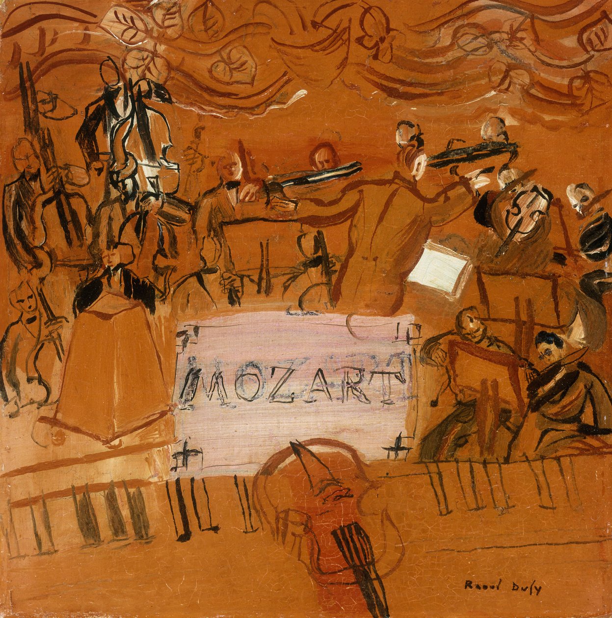 Orkestret har partituret af Raoul Dufy