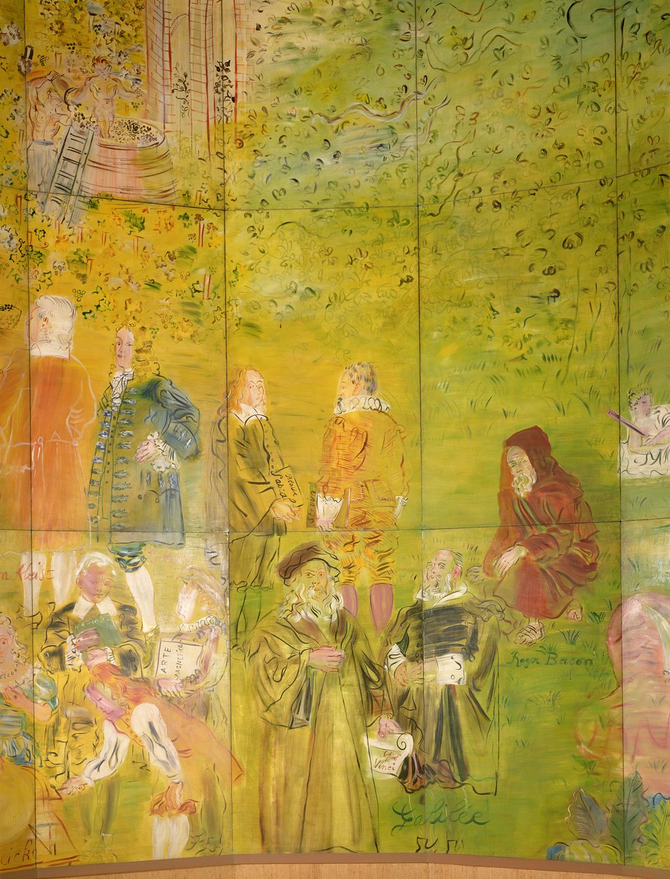 La Fee Electricite, detalje af højre side af Raoul Dufy