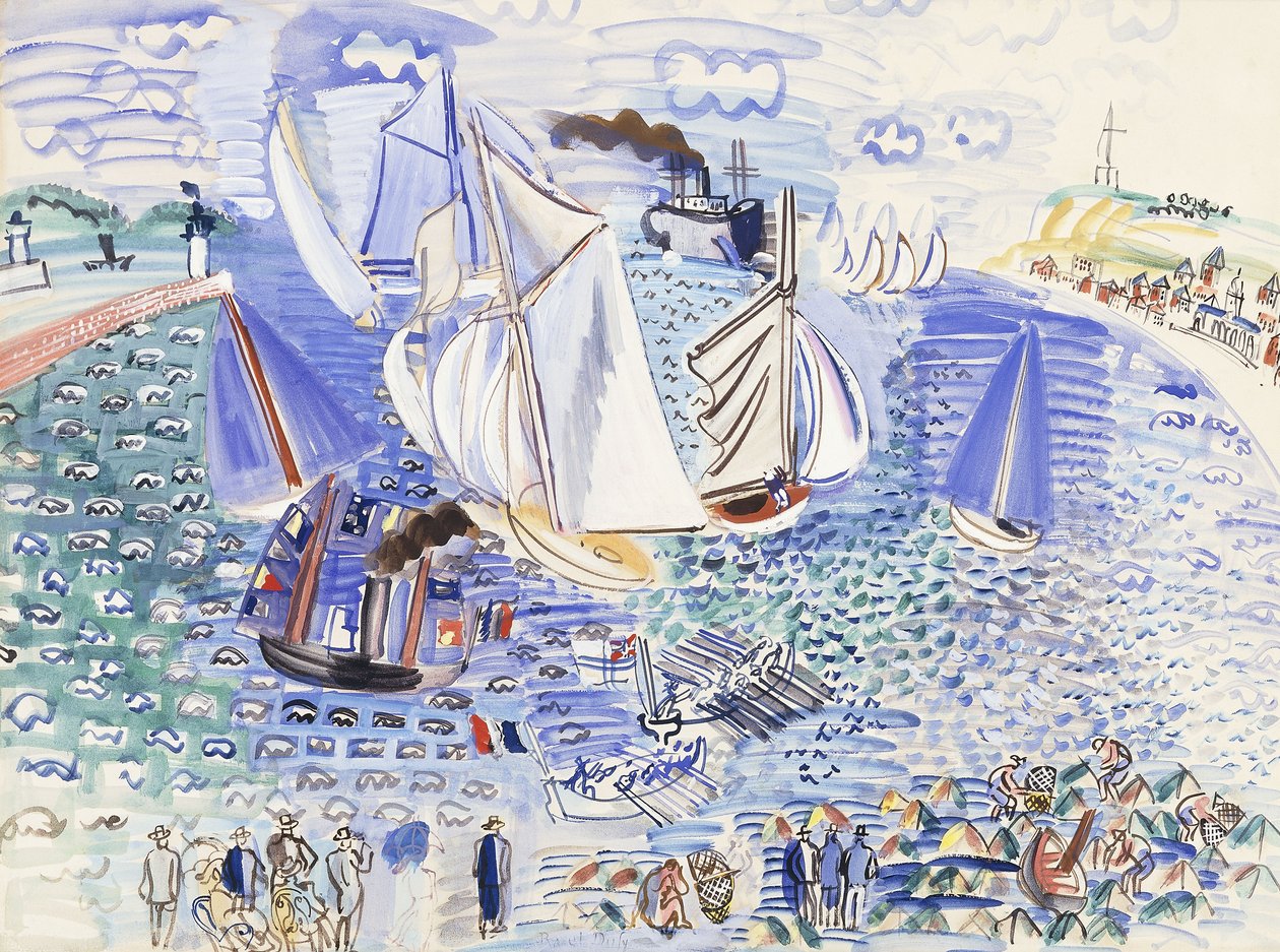 Den engelske eskadres besøg i Le Havre af Raoul Dufy