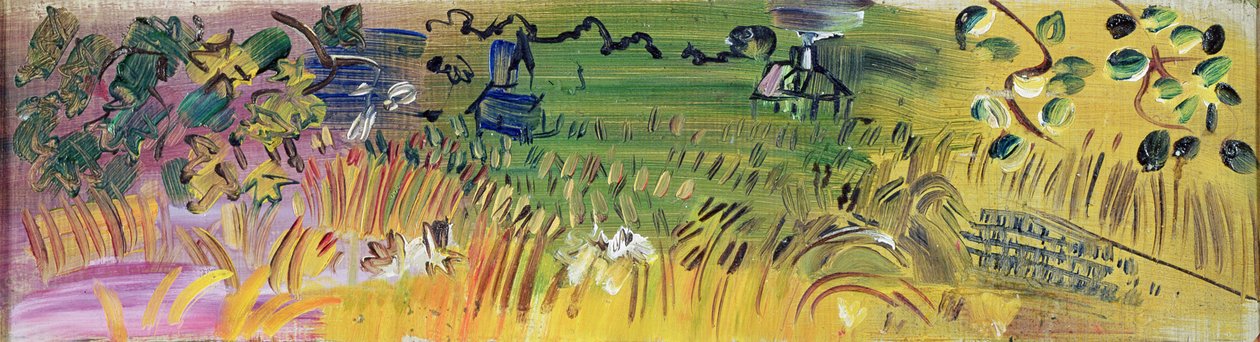 Landskab (olie på lærred) af Raoul Dufy